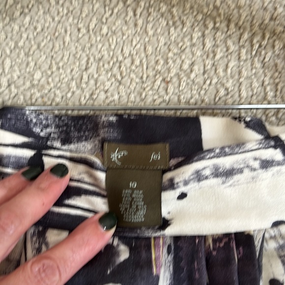 Anthropologie Abstract Print Wool and Silk Mini Skirt  By Fei fits like Size 6/8 - Picture 6 of 7